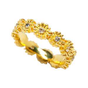 MARGUERITE RING (GOLD-PLATED)